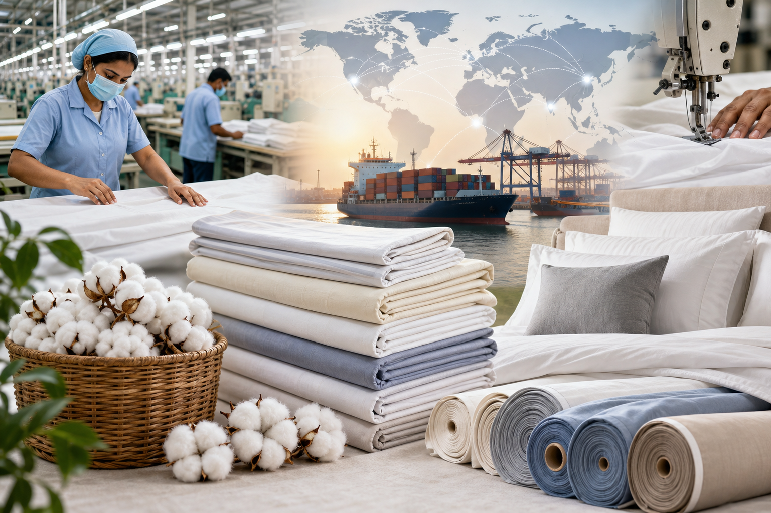 bed-sheet exporters from India